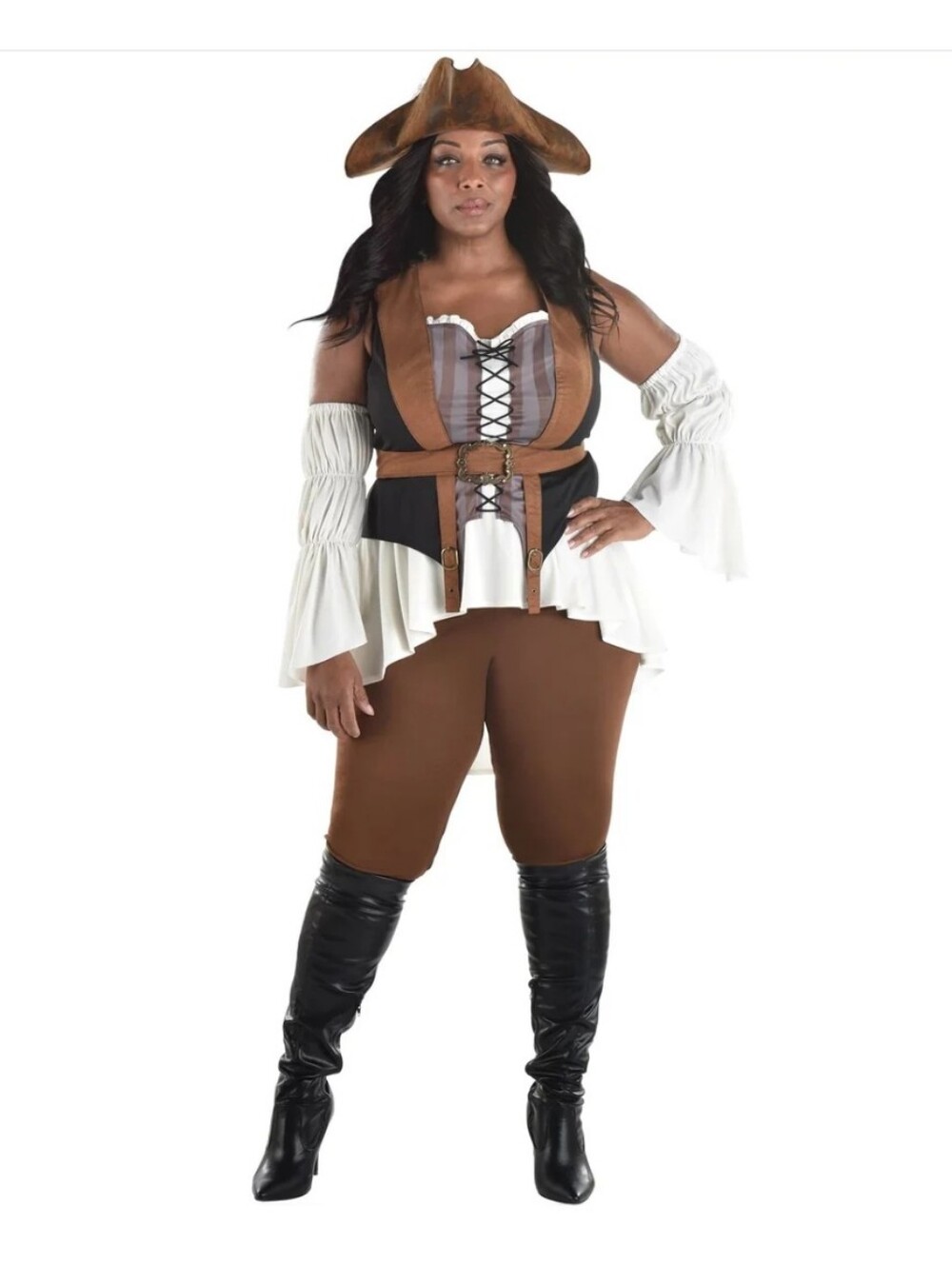 NWT Amscan Shipwrecked Pirate Costume Women's Plus Size XXXL 22-24 Halloween